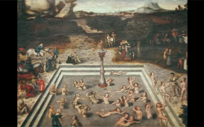 Recreación de La fuente de la juventud de Lucas Cranach